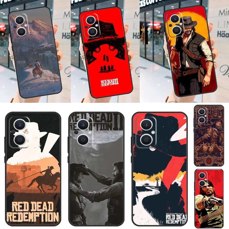 Red Dead Redemption 2 Case For OPPO Find X6 X5 X3 X2 Pro Lite Neo Reno 7 3 4 5 6 8 Lite 8T 2Z 4Z 5Z Cover Coque