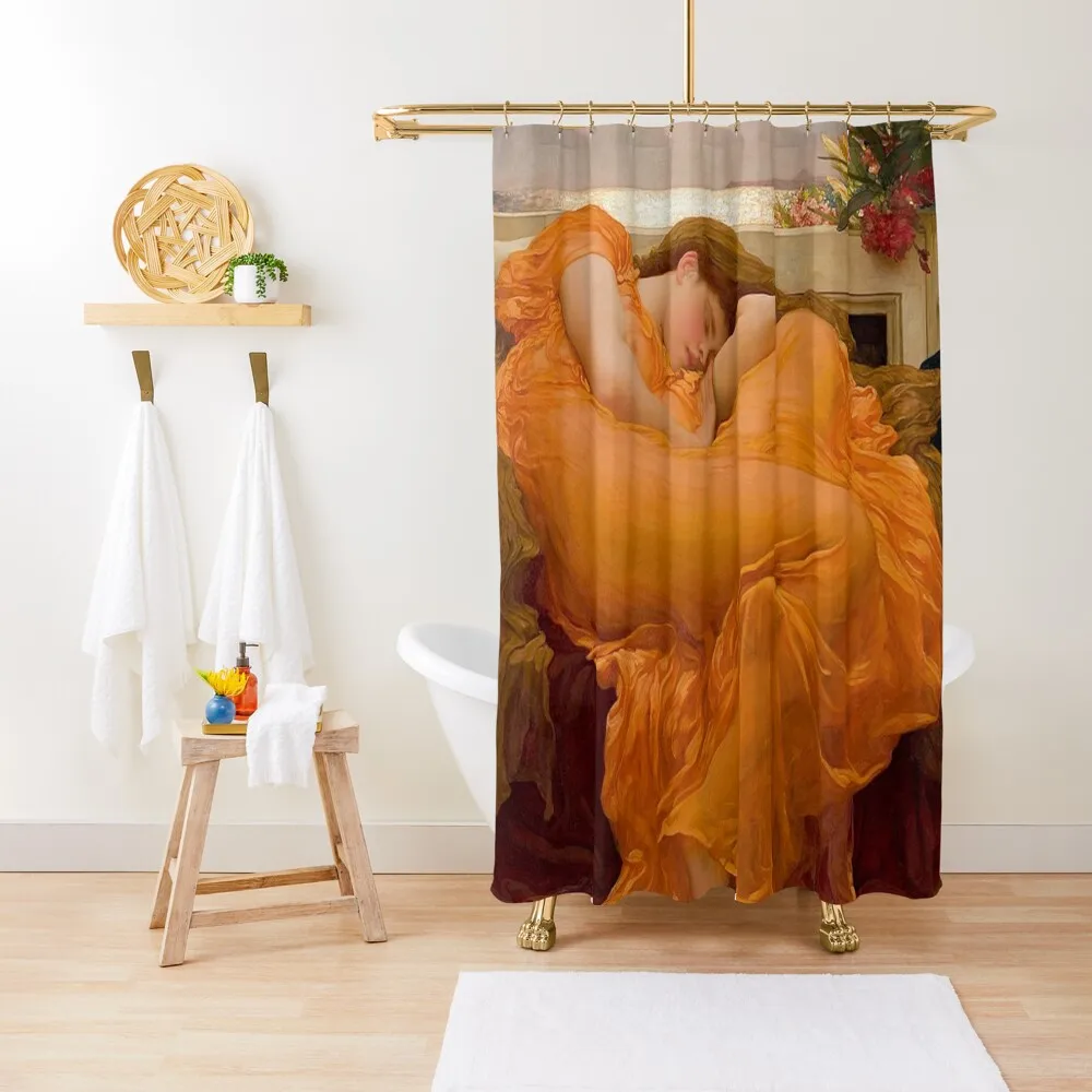 

FLAMING JUNE - FREDERIC LEIGHTON Shower Curtain Shower For Bathroom Bathroom And Shower Curtain
