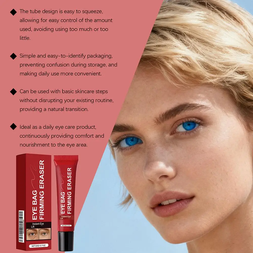 20ml Firming Eye Essence For Eye Bag Care - Gentle Hydrating Moisturizing Eye Cream Lifts Firms Smoothes Delicate Eye Area