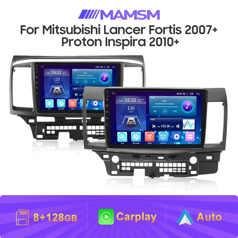 Car Radio Multimedia Video Player Navigation Car Stereo For Mitsubishi Lancer Fortis 2007+ Proton Inspira 2010+ Android Carplay