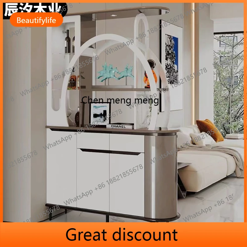 

6239 Living room partition entrance double-sided screen shoe cabinet integrated foyer wine cabinet decorative cabinet