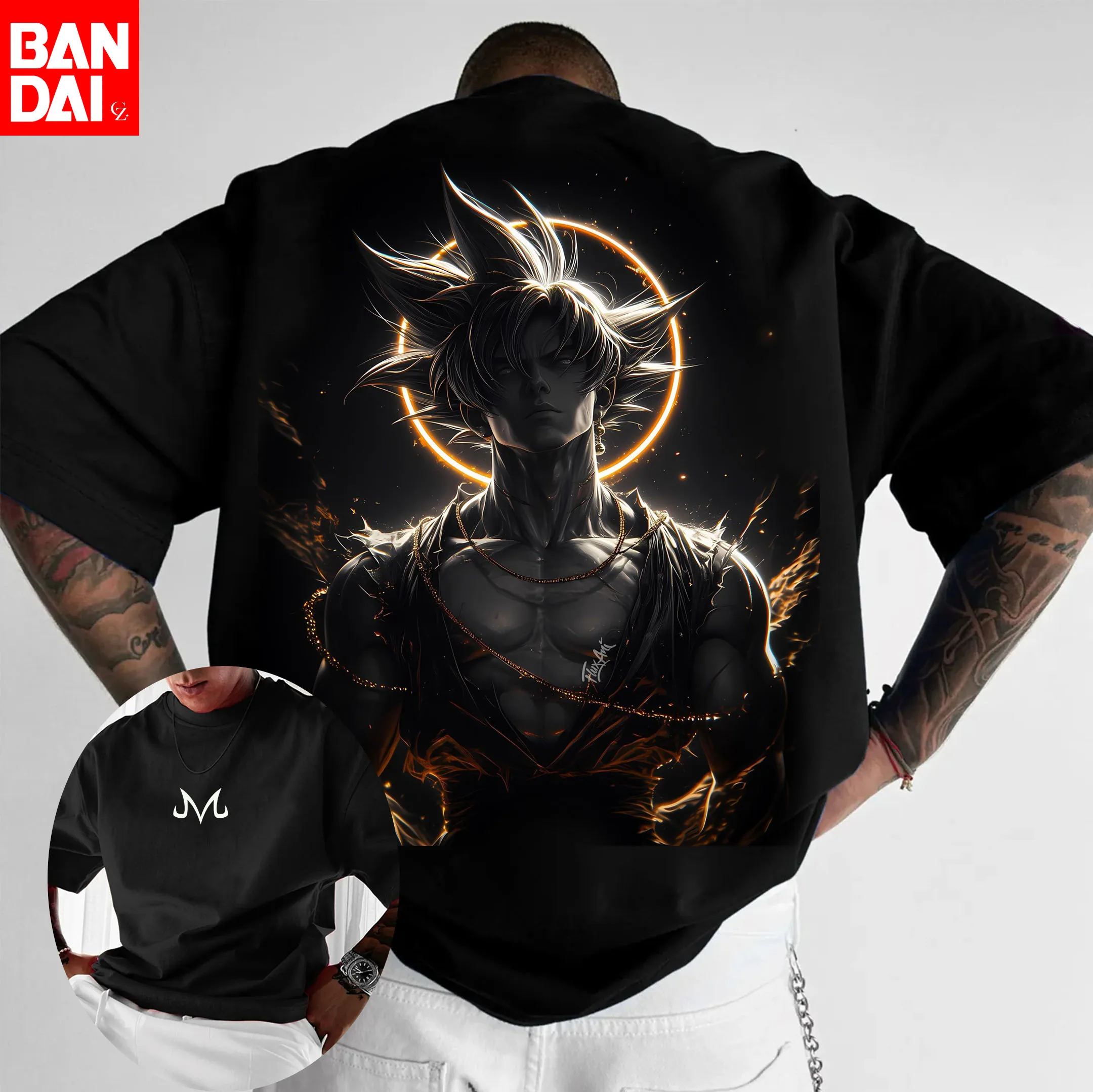 

Japanese Animation Dragon Ball Z Men's T-shirt Summer New Retro Fashion Men's and Women's Streetwear 2026 Oversized T Shirt