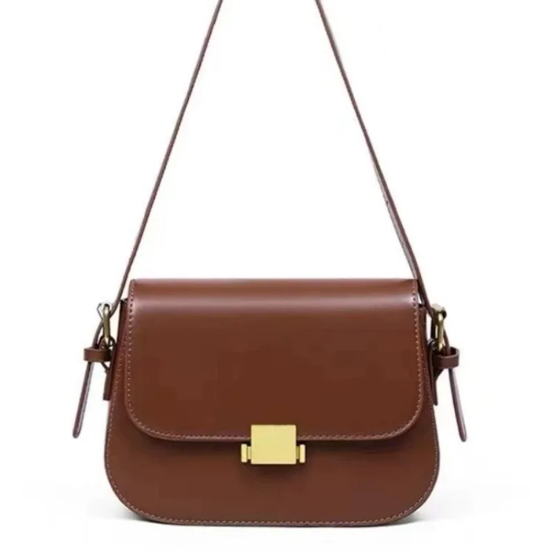 

Shoulder bag 2025 new armpit bag casual high-end messenger bag solid color small square bag tofu bag women's bag