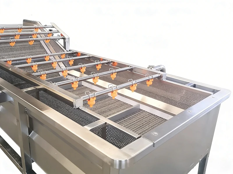 Bubble Cleaning Machine Automatic Fruit And Vegetable Washer With Air Blower Commercial Fruit Purifier