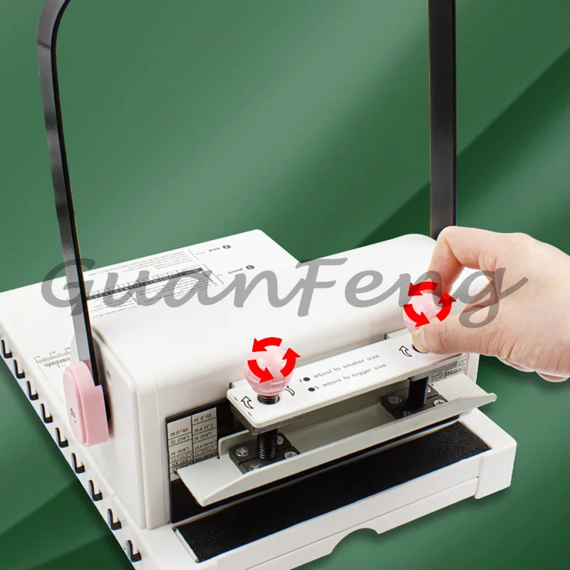 2:1 double-line binding machine single-channel 20-page stamping