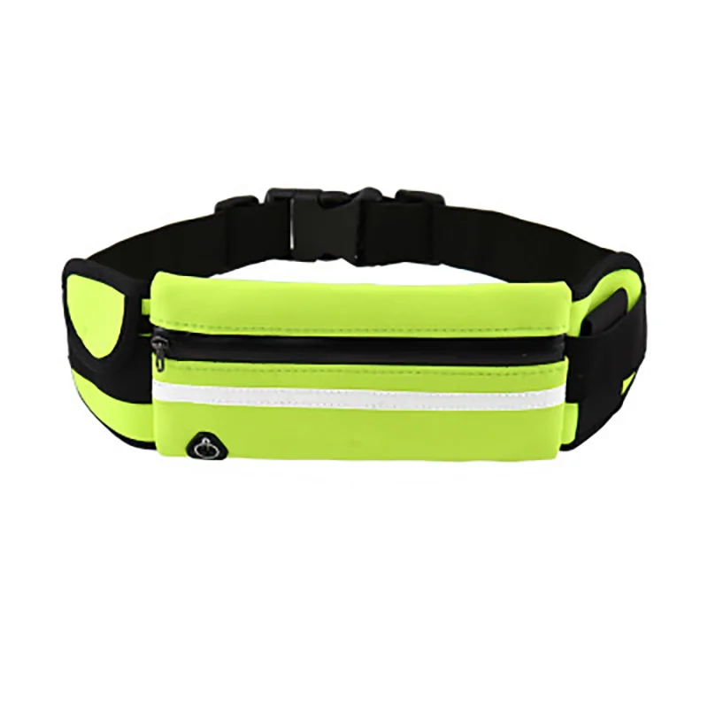 Jogging Sports Waist Belt Bag Pack Mobile Phone Keys Card Money Cash Bags with Bottle Water Holder Outdoor Running Stretch Pouch