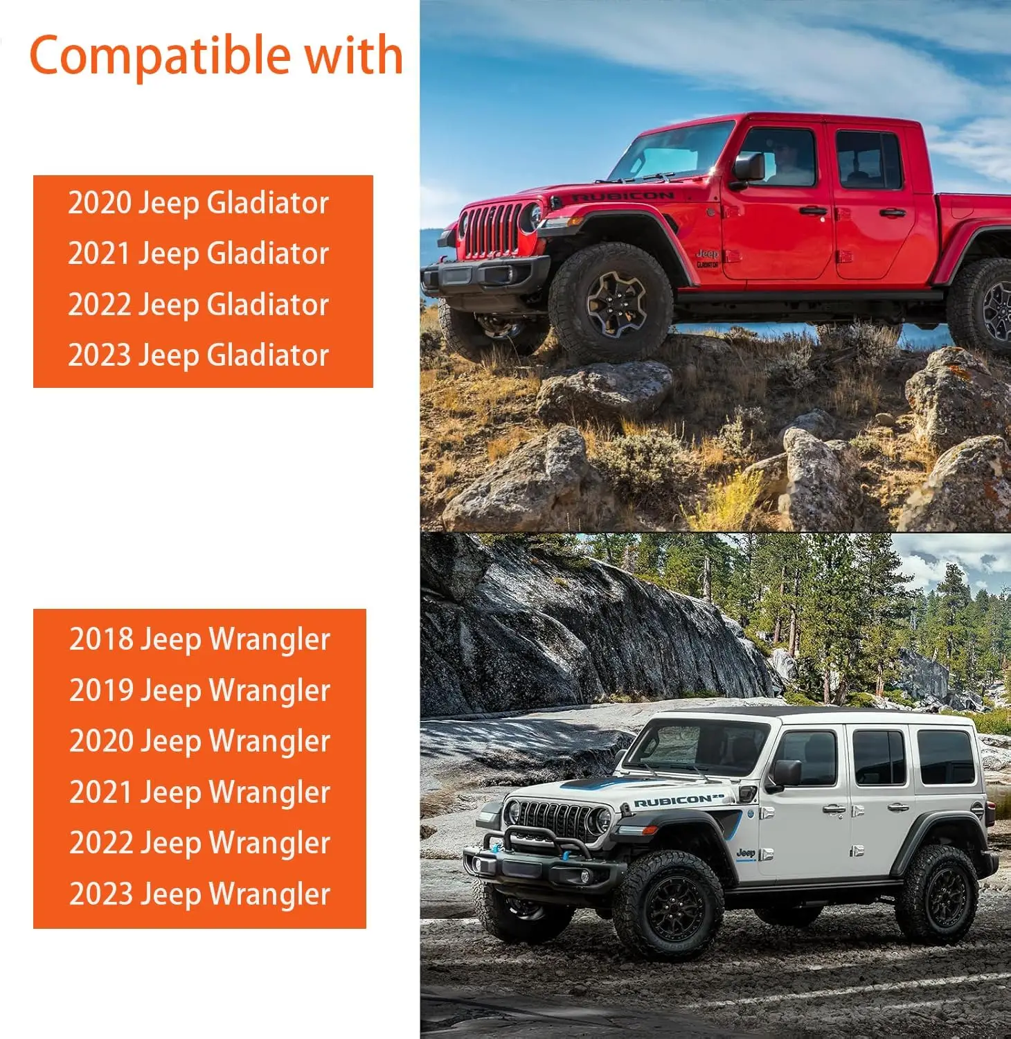 4Pcs Grab Handles with Metal Hooks for Jeep Gladiator JT Wrangler JL 2018–2023 Front Rear Roll Bar Handle Grip for 4Door Models