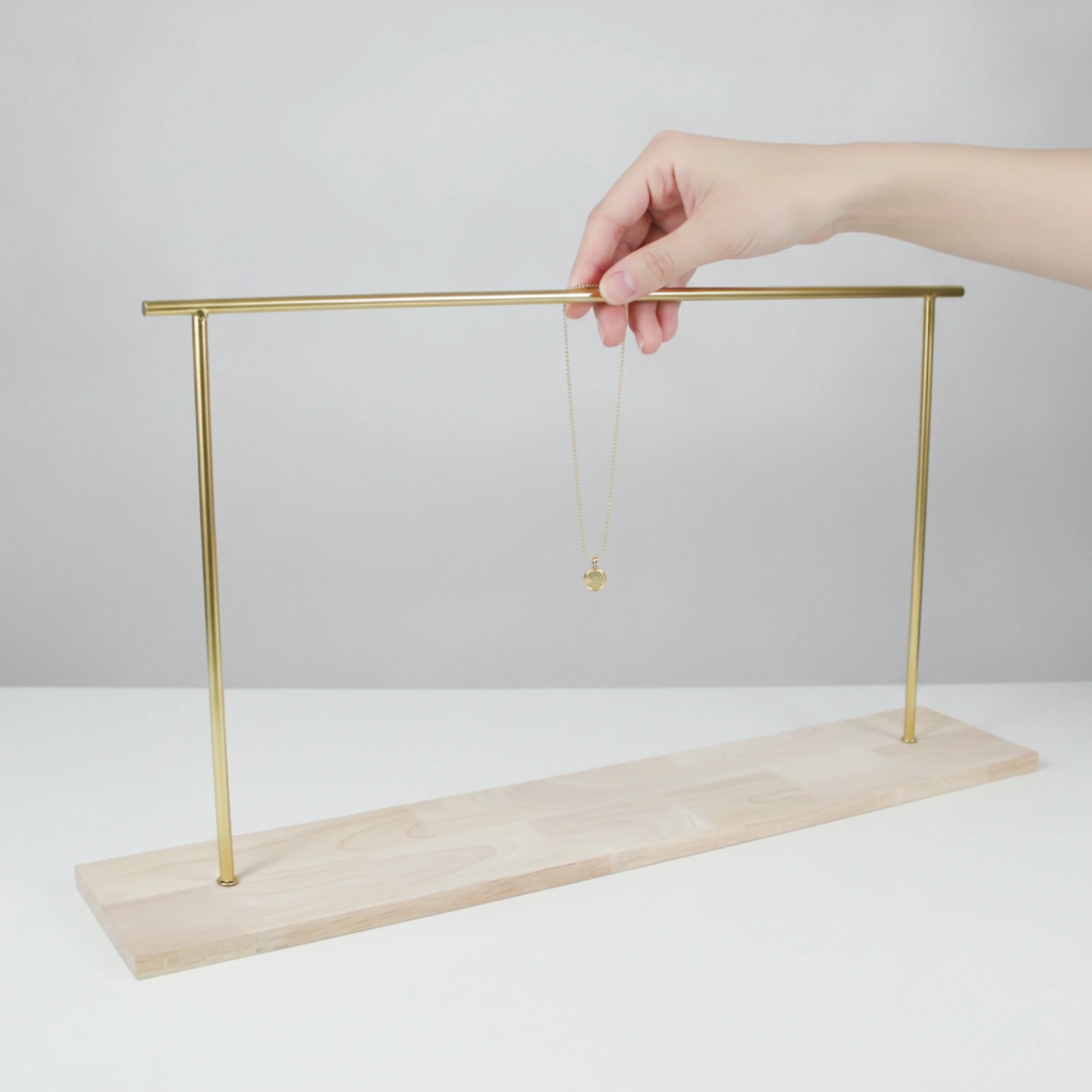 Jewelry Display Stand Tabletop Necklace Display Stand Necklace Holder Minimalist for Jewelers, Boutique, Retail Counter