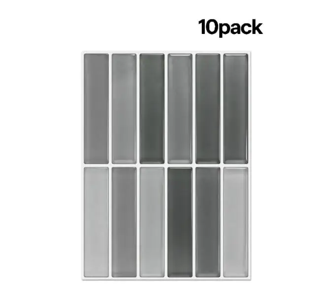 

Waterproof Vinyl Wall Decals for Kitchen Bathroom Use Featuring Thickened PE Foam Backing and Realistic Tile Design