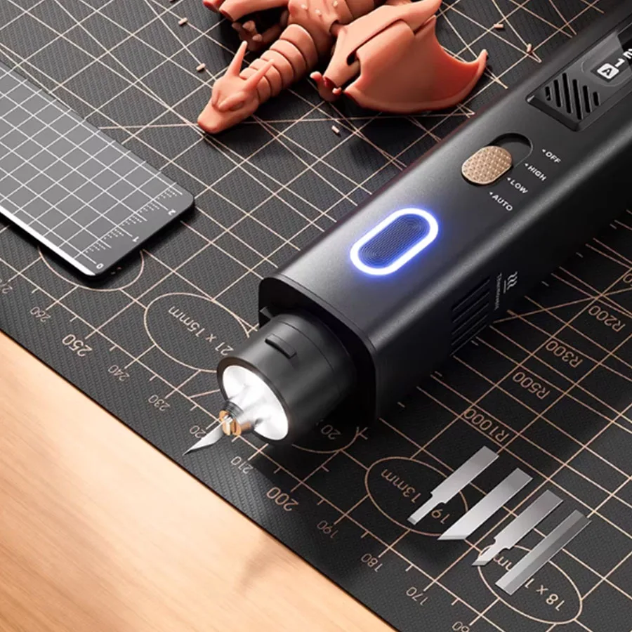 2026 new JM-Y10pro ultrasonic cutting knife for plastic resin, PCB, carbon fiber, DIY engraving, 3D printing model, 35W view 5