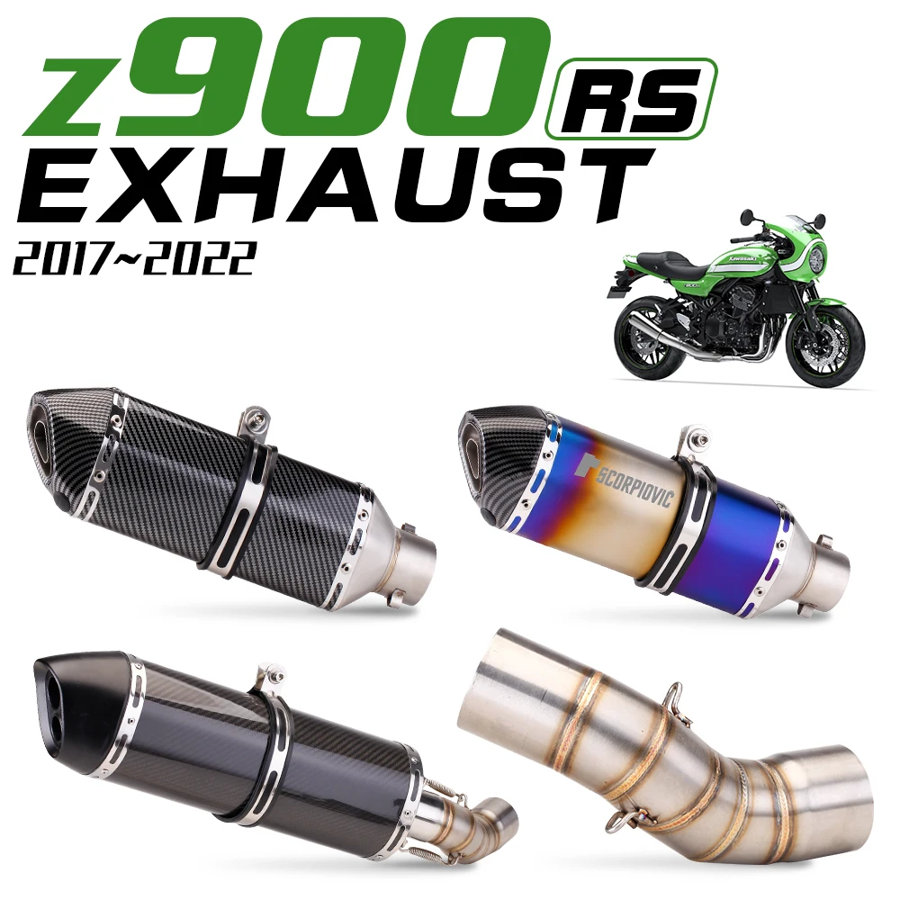 Front Pipe Pipe Connection Connect Original Complete Motorcycle Exhaust System For Z900 2017-2022