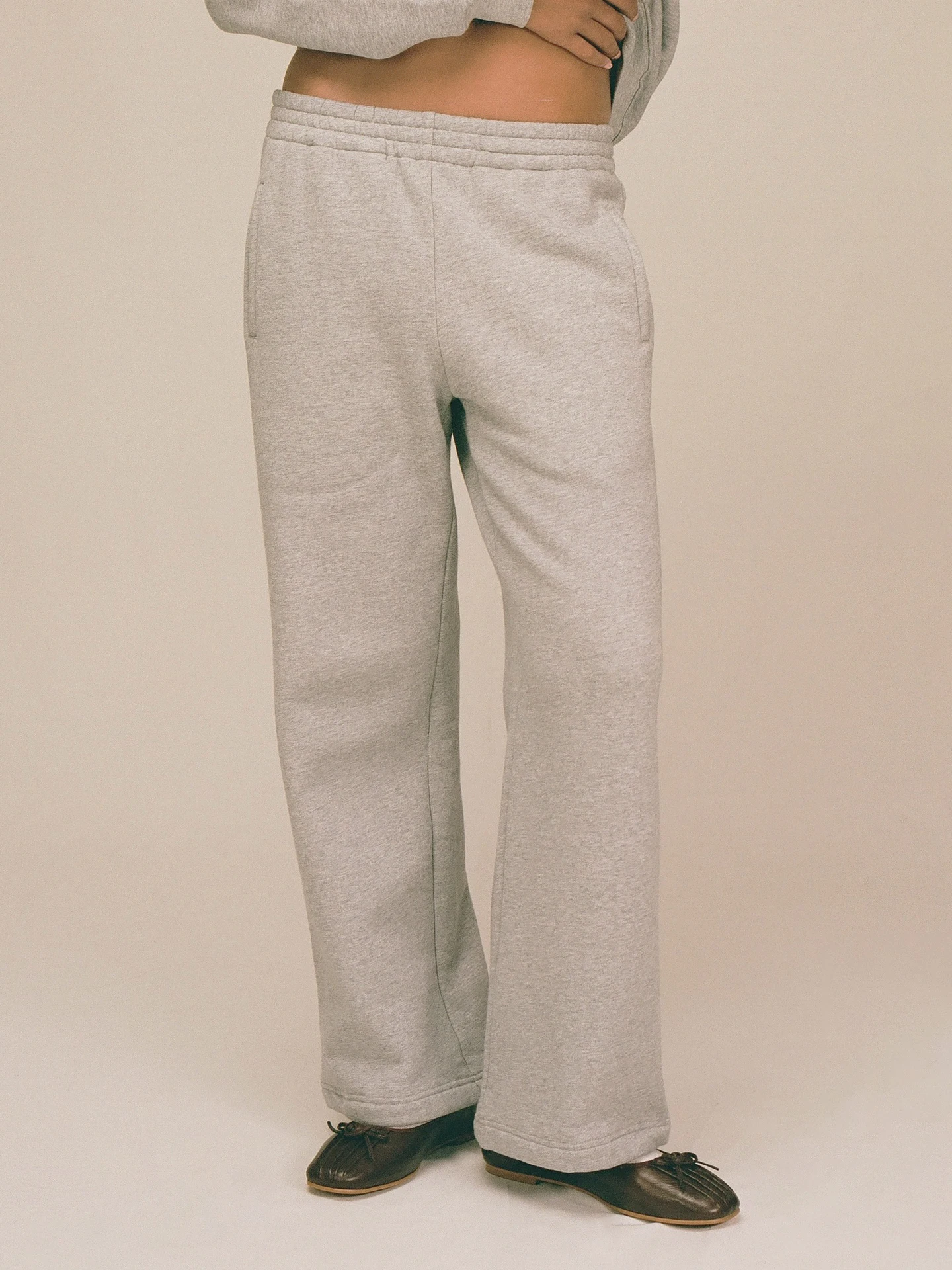 

MY MUM MADE IMMI Pure Cotton Fce Casual Sweatpants Straight Leg Loose Fit l Waist Long Pants Autumn Season