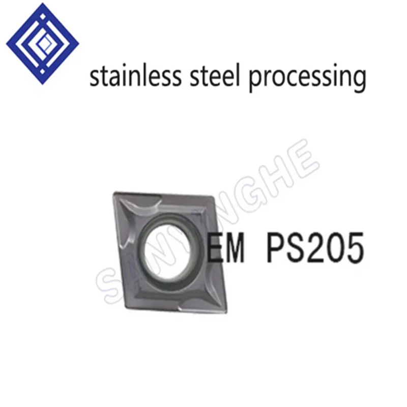 

CCMT09T308-EM PS205 CCMT09T308-MZ PS205 10pcs/lots cnc carbide turning inserts for stainless steel