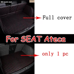 Car Rear Trunk Mats For SEAT Cupra Ateca KH7 2016~2023 5seat Waterproof Cargo Tray Trunk Carpet Tapis De Voiture Car Accessories