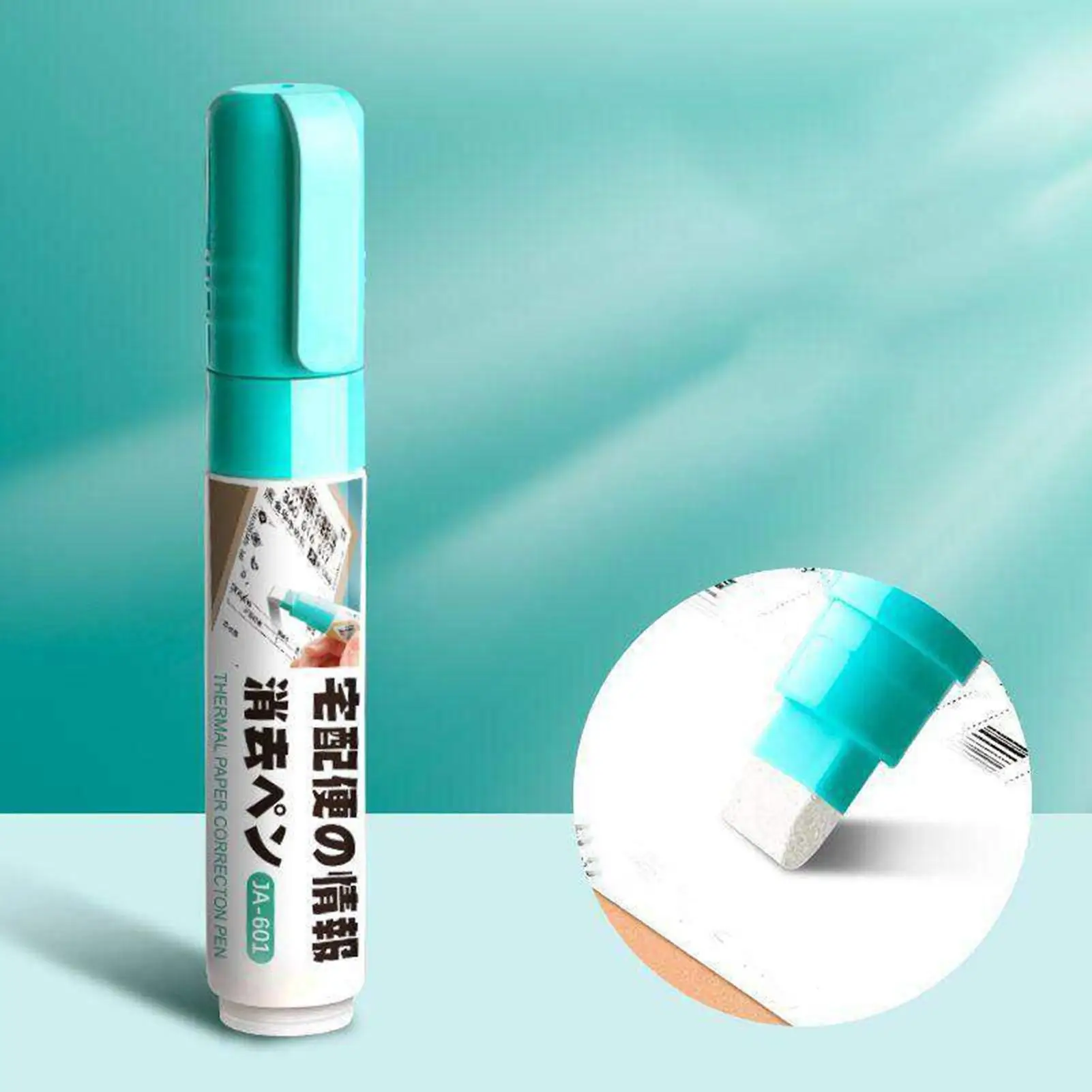 Wide Tip Thermal Paper Eraser Pen Portable Thermal Label Eraser Removes Unmarked Address Text and Markings for Office School
