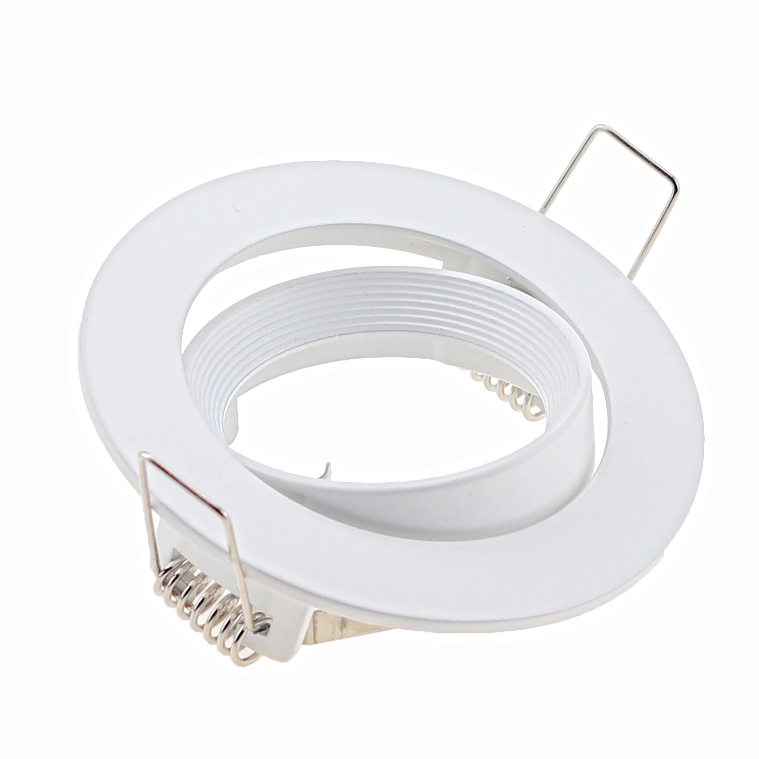 

Round Spotlights Frame White Nickel Ceilling Led Recessed Fixtures for GU10 MR16 Bulbs Fitting