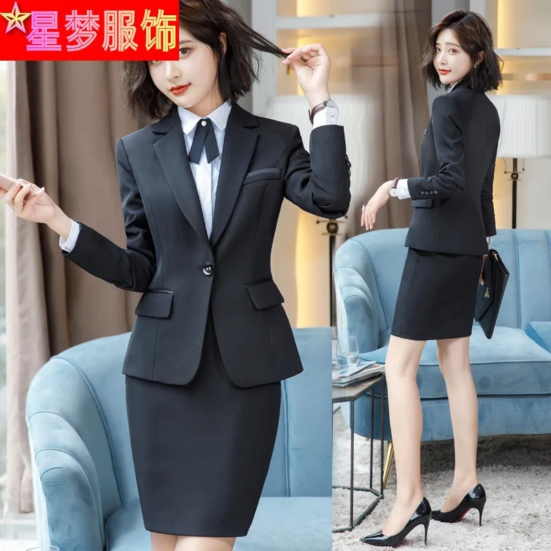 1105 Suit Women's New Temperament Slim-Fitting Work Clothes Interview Formal Wear Fashion Korean Suit Ol Business Wear