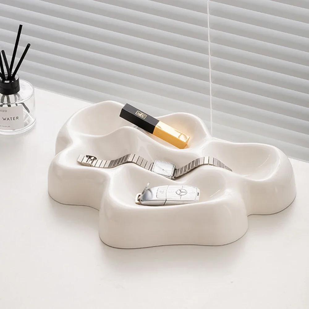 Special-shaped Glacier Nordic Ins Style Desktop Tray Jewelry Dish Cosmetics Display Tray Classified Storage Home Storage Box