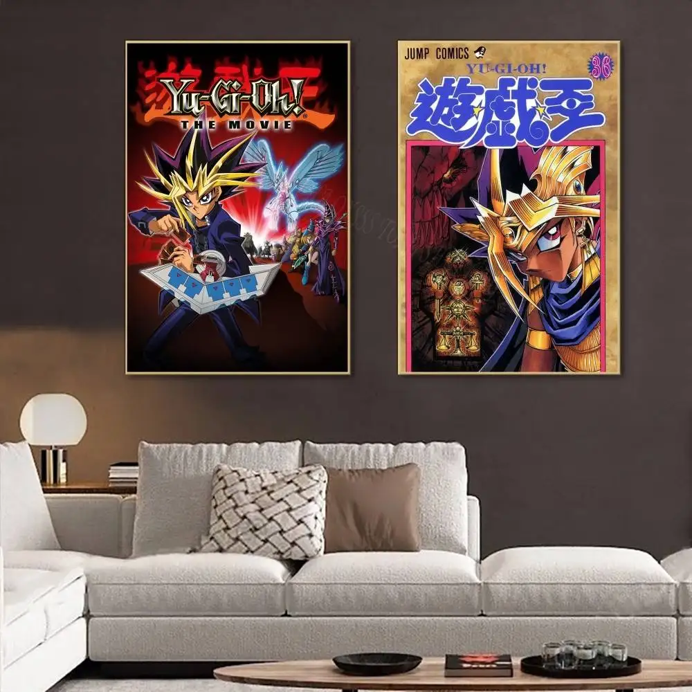 Japanese Anime Y-Yu Gi Oh Posters Living Room Bar Cafe Quality Canvas Vintage Style Comics Painting Art Home Wall Decor Picture