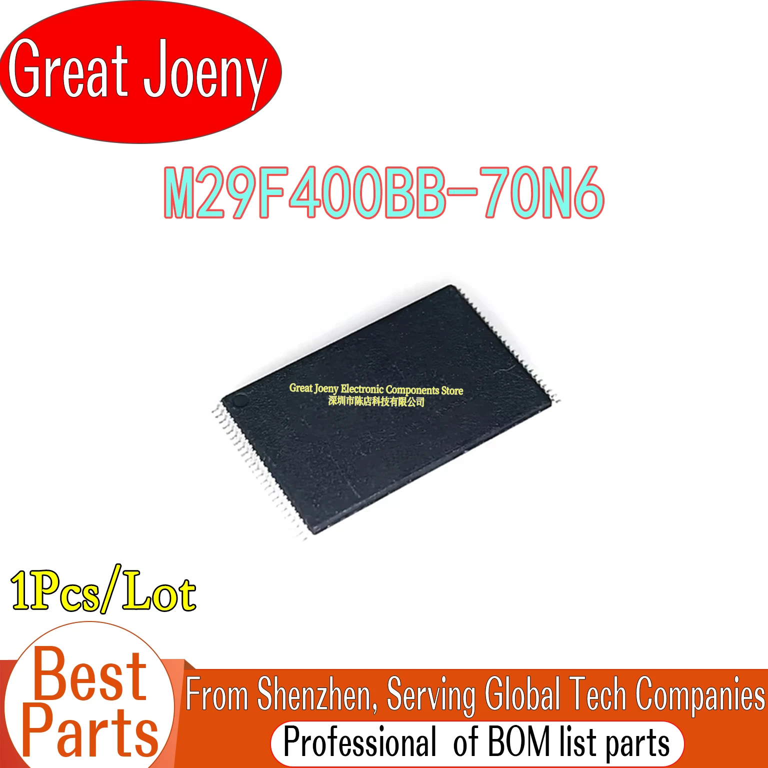 100% New Original M29F400BB70N6 M29F400BB-70N6 M29F400BB IC FLASH 4MBIT Chipset TSOP-48