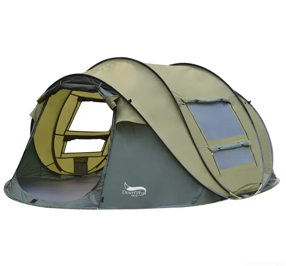 Automatic Pop-up Tent, 3-4 Person Outdoor Instant Setup Tent 4 Season Waterproof Tent for Hiking, Camping, Travelling