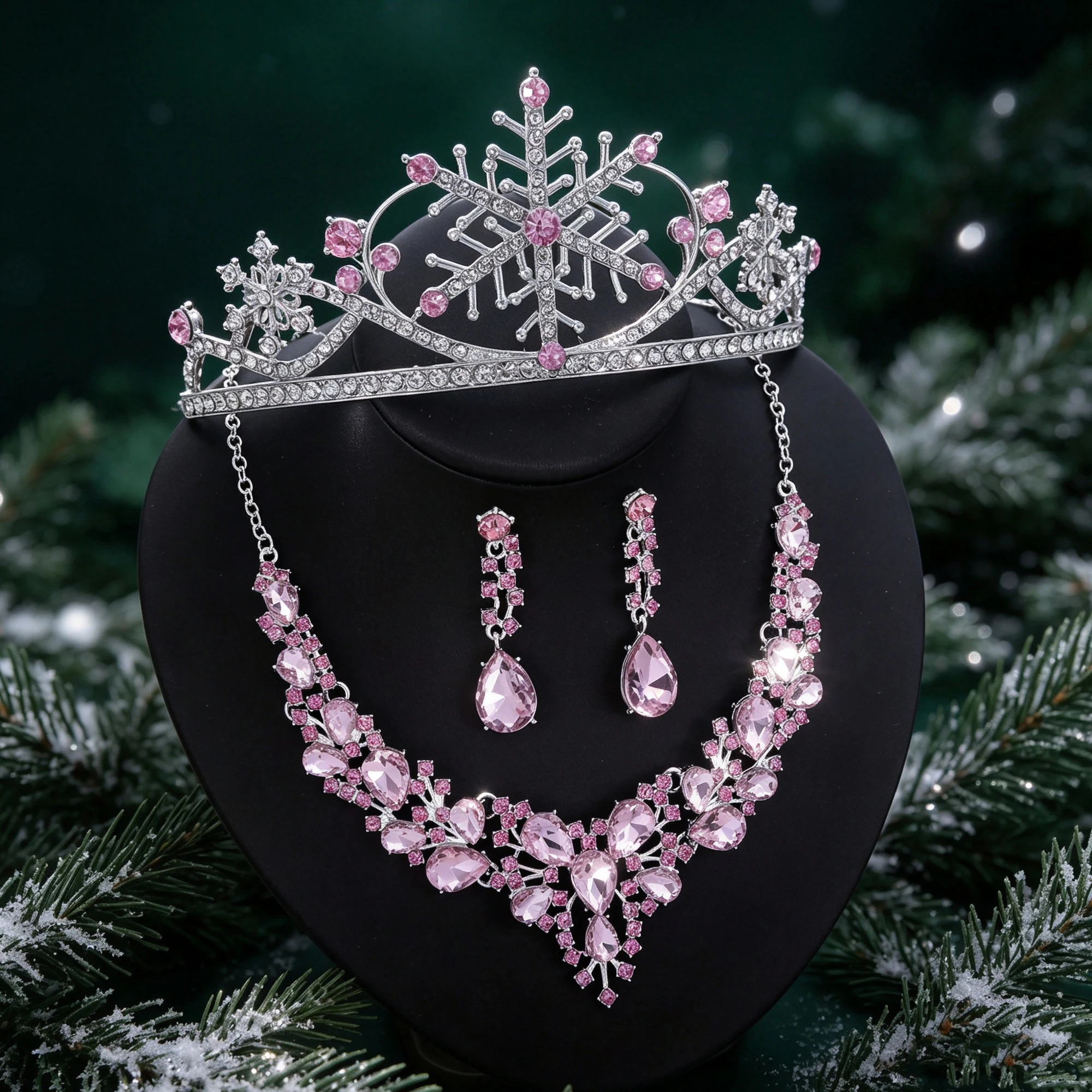 1/3 قطع، تاج على شكل ندفة ثلج  - مراجعة Earrings وسعره