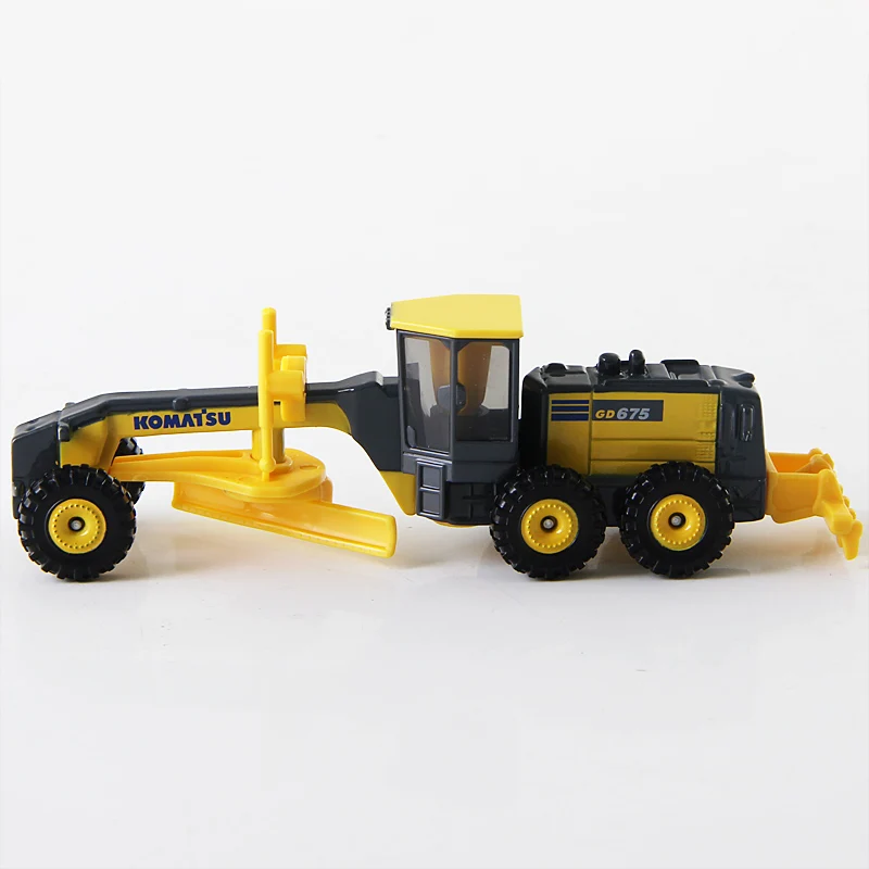 TAKARA TOMY 140 Komatsu Road Grader alloy simulation model, children\'s collection of decorative toys, holiday gifts for children