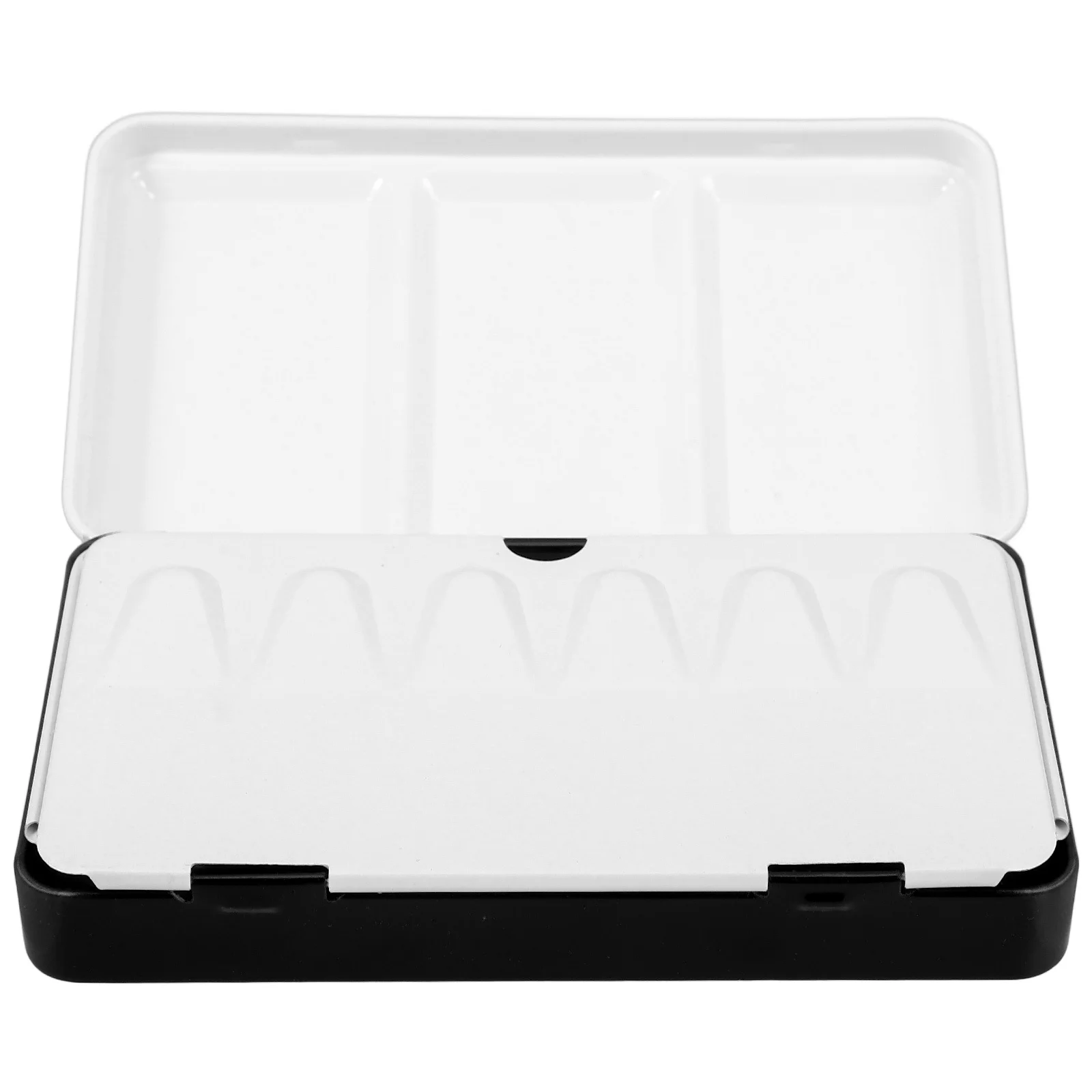 

Black Empty Watercolor Tin Box Professional Portable Metal Palette for Travel Artists Watercolor Half Pans Storage Case