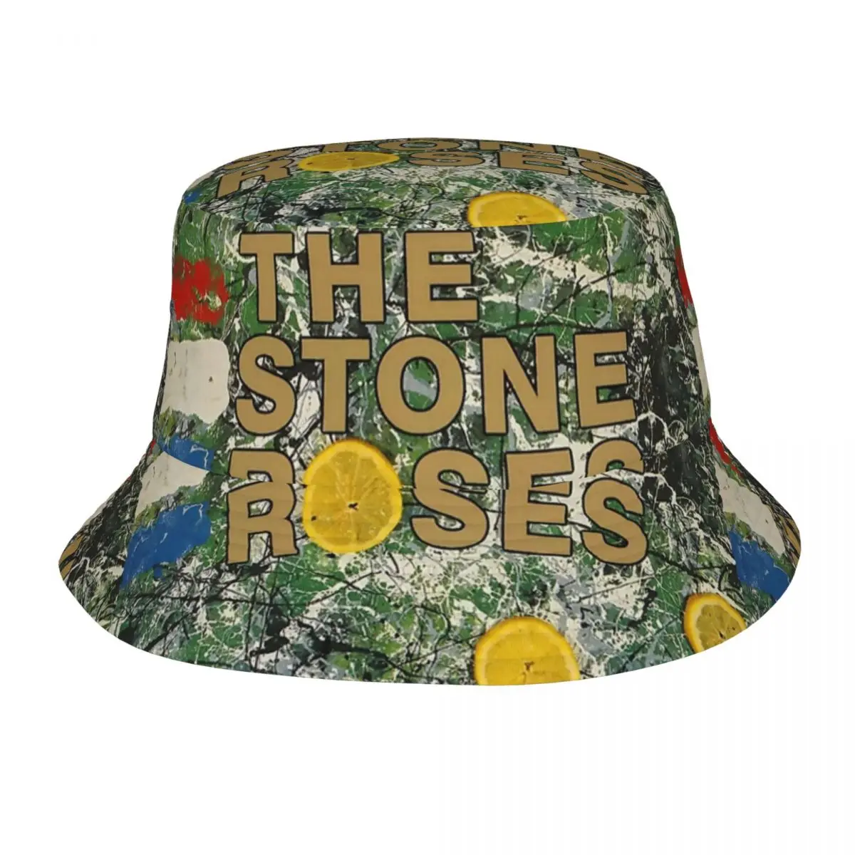 Style The Three Yellow The Stone Roses Bucket Hat Girl Lightweight Hiking Fishing Fisherman Caps Summer Beach Hatwear Bob Hat