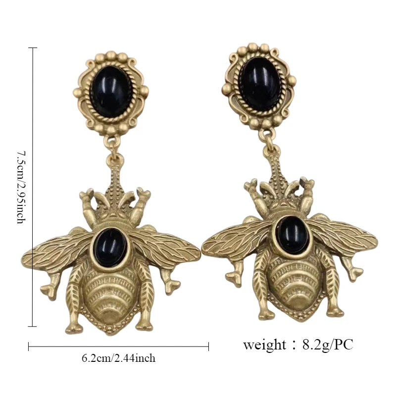 Fashion Jewelry Luxury Temperament Bee Earrings For Women Female Gifts Delicate Design Ear Accessories 2024 Trend New