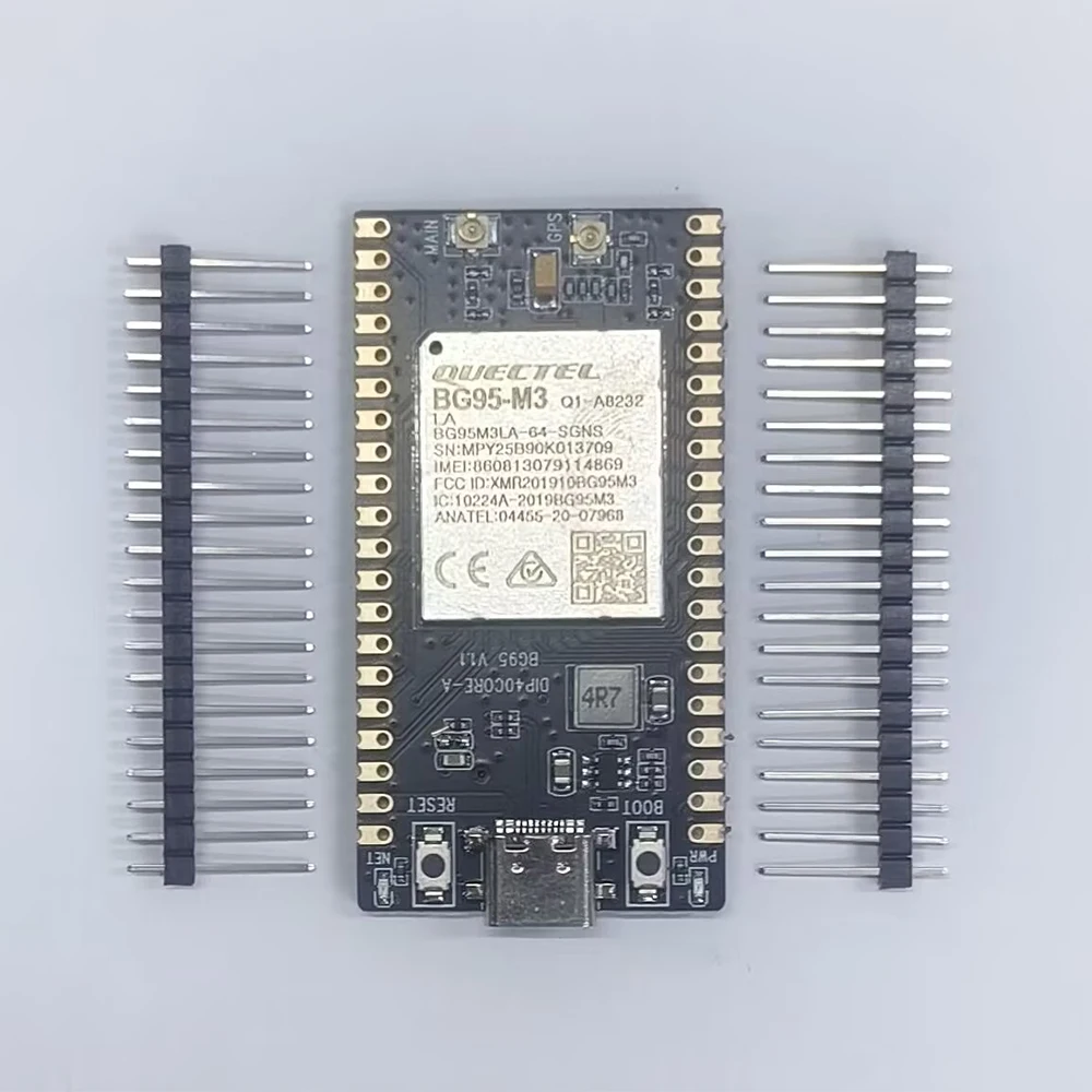 

Миниатюрная плата разработки QUECTEL BG95 LPWA+GSM+NBIOT+CA BG95 40PIN DIP PCBA с разъемом для SIM-карты и GPS-модулем