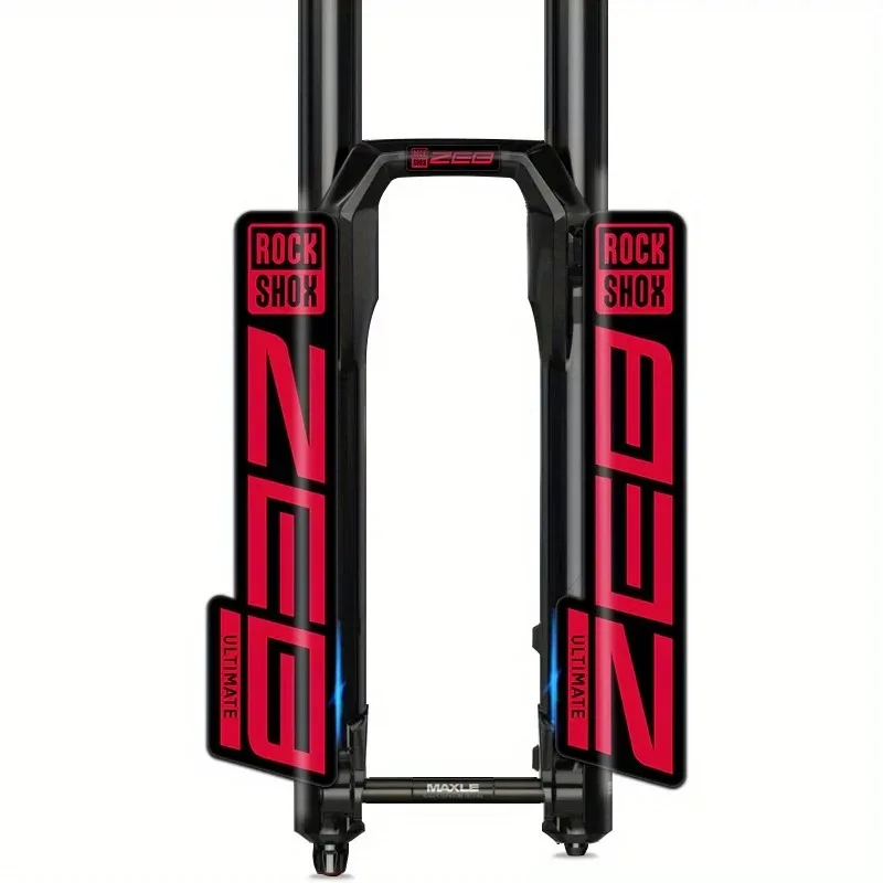 3-Pack RockShox ZEB ULTIMATE Mountain Bike Fork Sticker - Scratch Protective Case, Outdoor Riding Accessories, Stylish Design