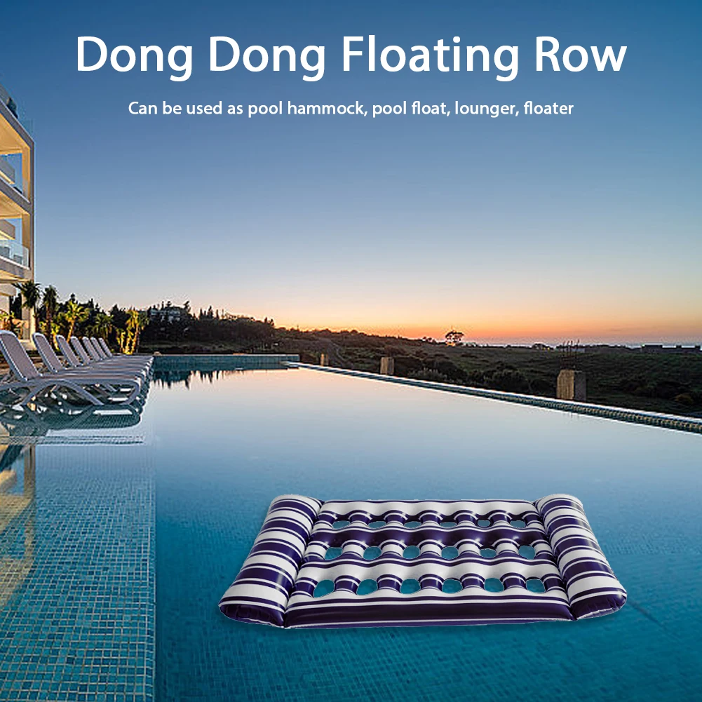 

Inflatable Water Sleeping Bed Portable Floating Lounger Foldable Air Mattress Floating Recliner Chair for Outdoor Swimming Pool