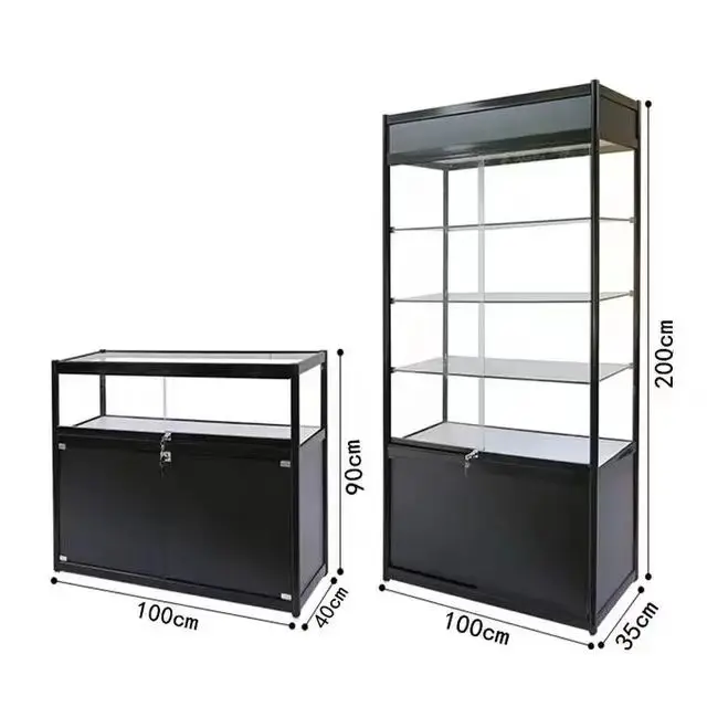 

Personalized jewelry display cabinet wooden material and glass door jewelry and mobile phone display cabinet display cabinet dis
