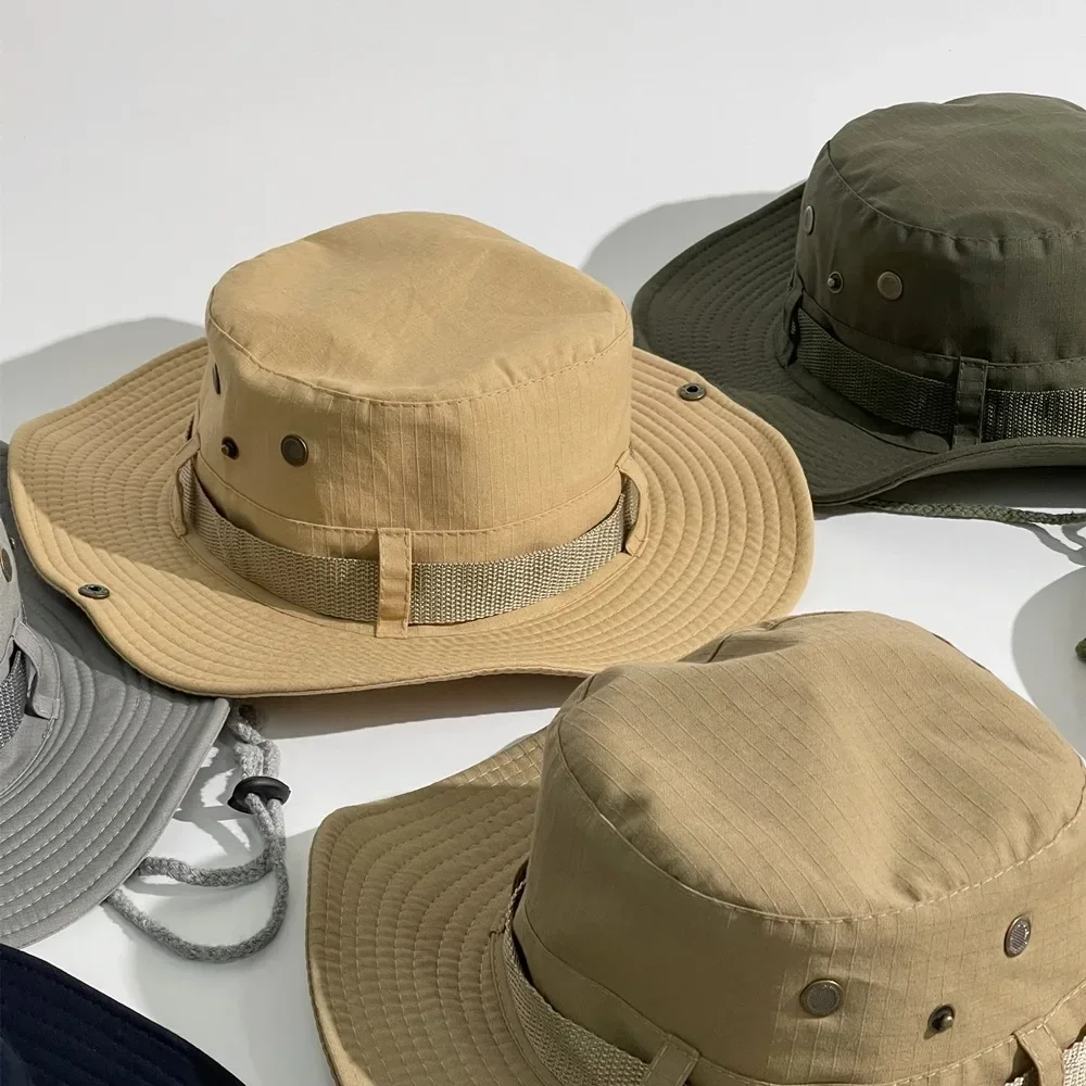 

Outdoor Fisherman's Hat Camping Sunshade Hat Fishing Mountaineering Hat Jungle Sunscreen Benny Hat Riding Walking Hat Caps Cap