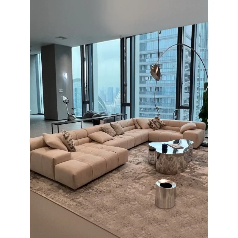 Atmospheric grade matte fabric Longjiang sofa, furniture factory direct sales chocolate sofa