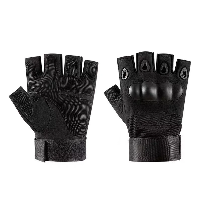 Taktische Halbfinger-Handschuhe für Herren zum Radfahren im Freien, Sport, rutschfest, verschleißfest, Klettern und Fitnesstraining – Detail 7