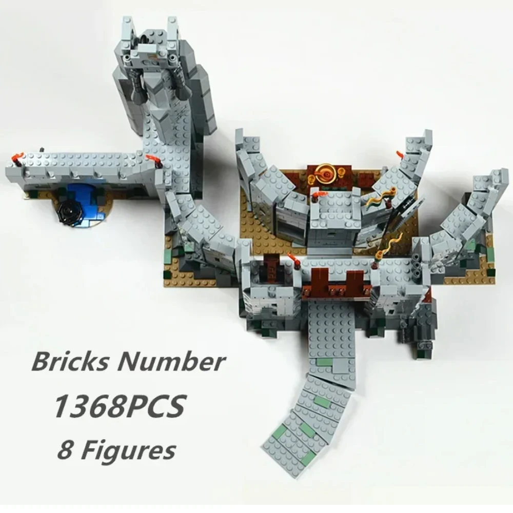 

MOC Magical Castle Knight American TV Movie Battle of Helm's Deep Castle Tower Model Building Blocks Bricks Festival Party Gifts