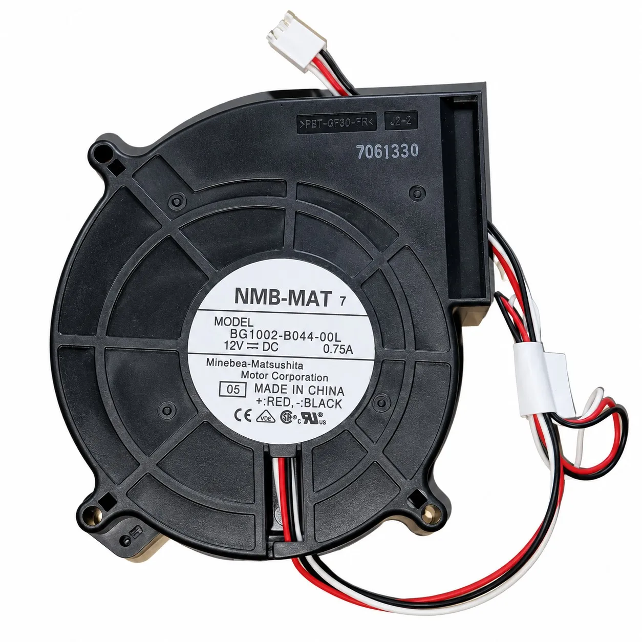 BG1002-B044-00L DC Blower Fan 110x110x25mm 11025 12V 0.75A Tachometer Dual Ball Bearing 3-Wire for NMB