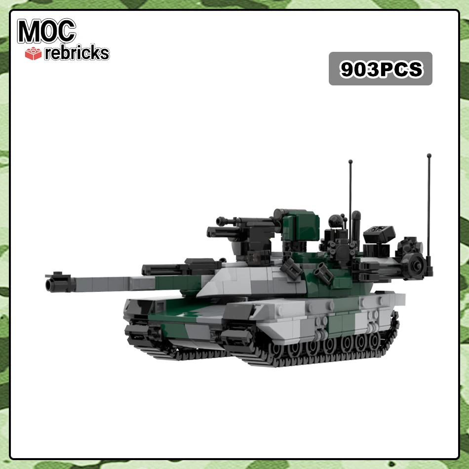 

Military Series Main Battle Tank M6 Lancet Army Armed Forces Armoured Vehicle MOC Building Block Assembly Model Bricks Toys Gift