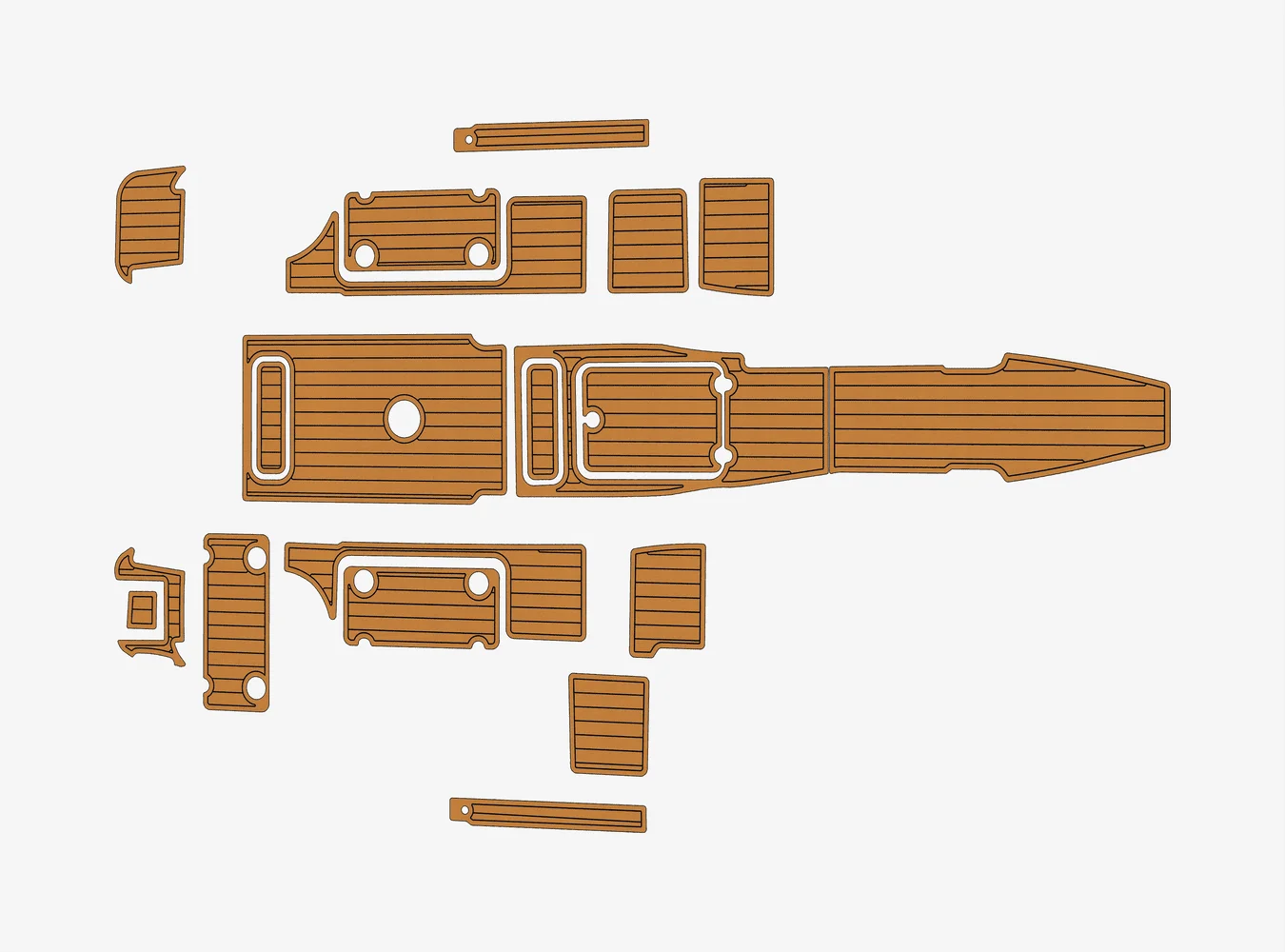 

2020 Scout 275 Dorado 1/4 "6 мм Eva Faux Teak Deck Серфинг Лодка Рыбацкая лодка Мотоцикл Hurts сувенир Нескользящий коврик Морской пол