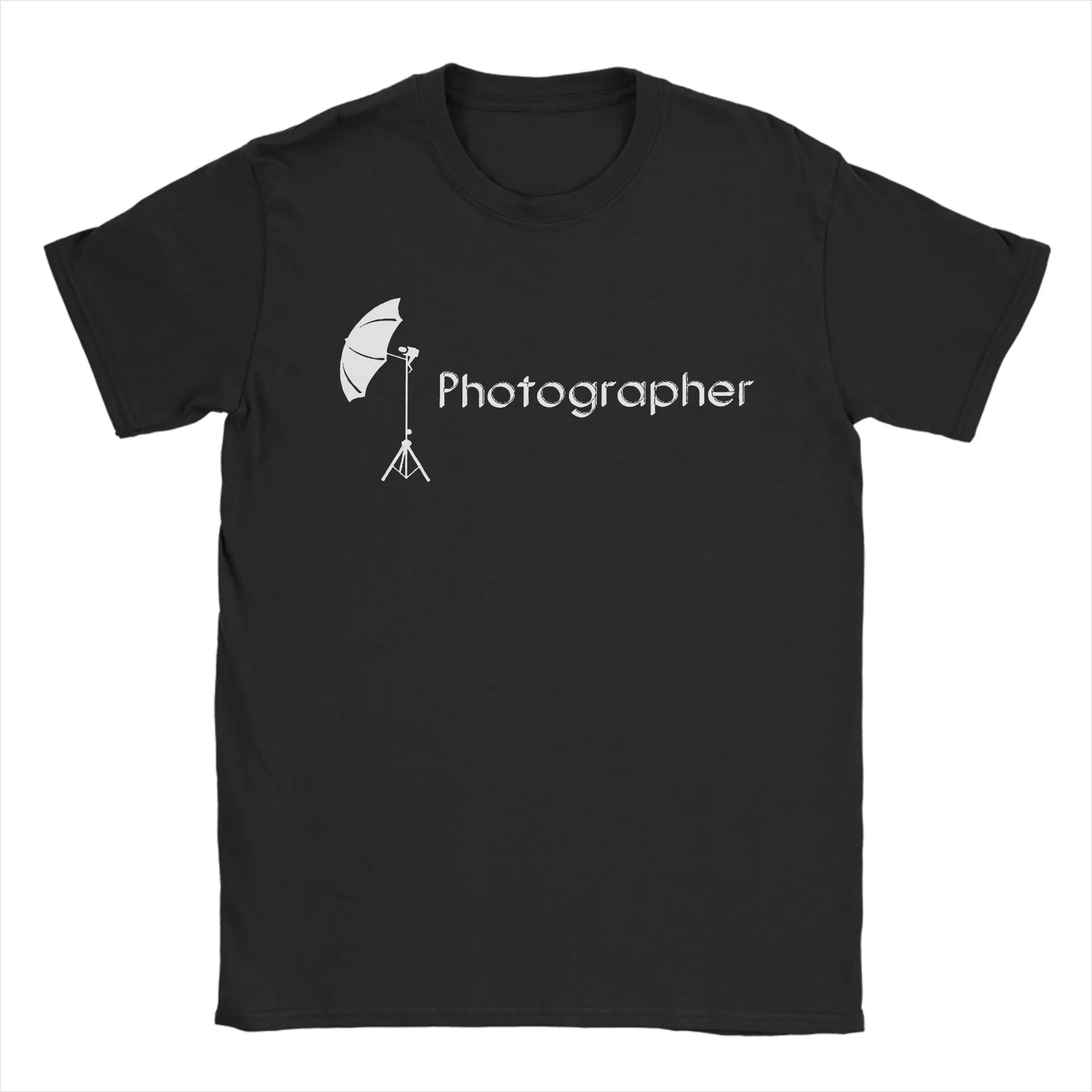 Funny Photographer T-Shirt Unisex Round Neck Short Sleeve Tops  100%Cotton Summer Tops Shirts