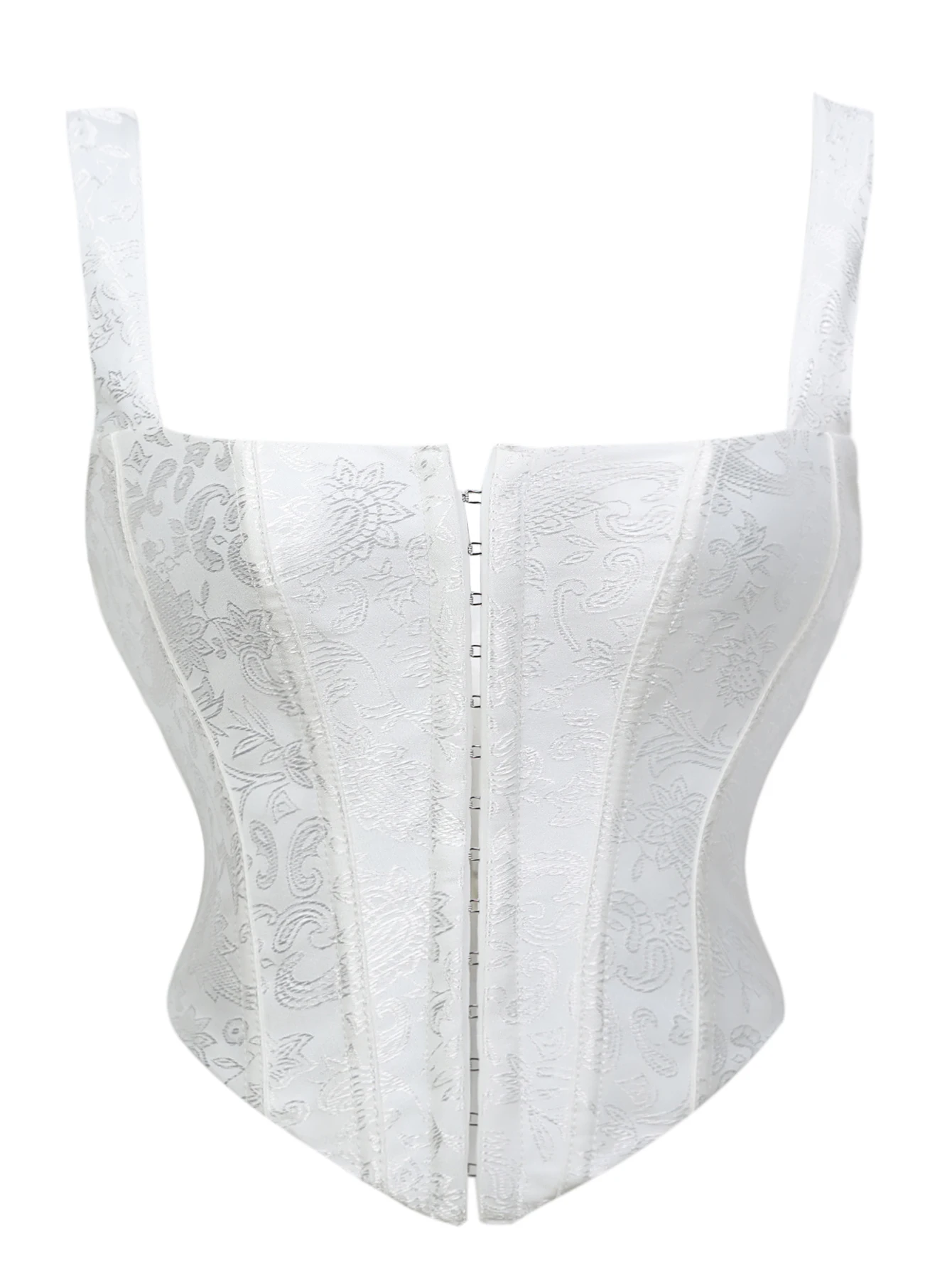 مشد الخصر بأزرار للصف الأمامي للنساء هو تشكيل الجزء العلوي