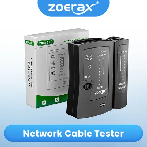 LAN RJ45 Cat5 Cat5e Cat6 Cat6a Cat7 UTP/차폐 케이블 및 RJ11 RJ12용 ZoeRax 네트워크 이더넷 케이블 테스터