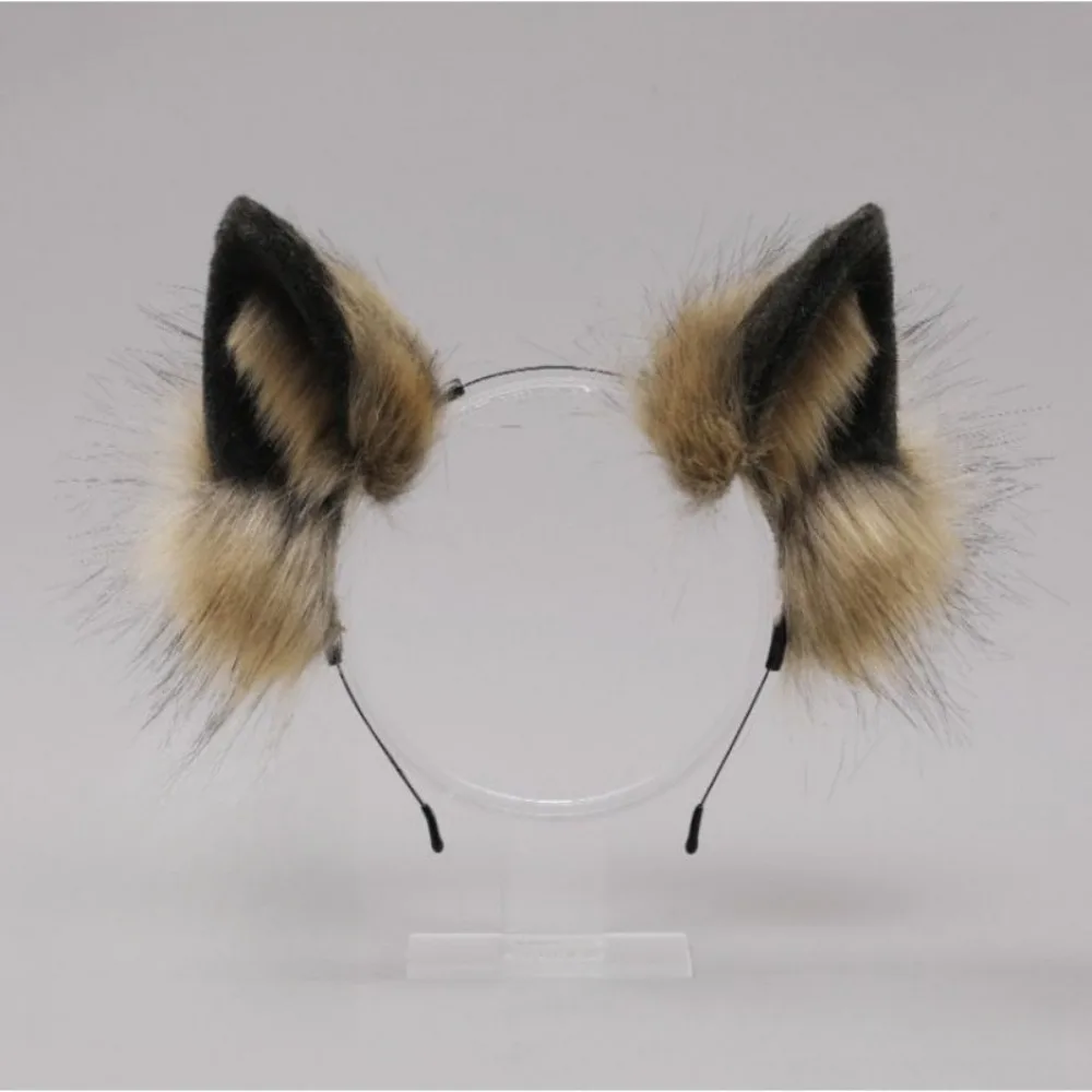 Sweet Lolita Cat Ears Headband Animals JK Wolf Dog Hair Band Hair Hoop Plush Furry Cosplay Headwear Makeup