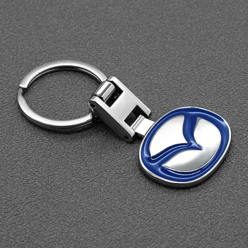 Car Logo Key Ring Metal Keychain Men Ladies Gift Car Jewelry For Mazda MS Mazda 6 CX-5 CX5 Speed BT-50 2 3 CX-30 AXELA Key Chain