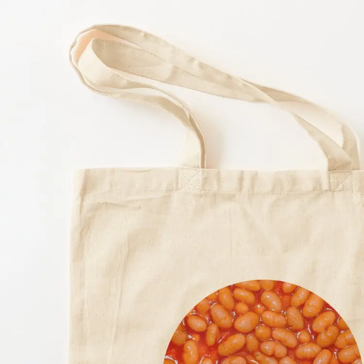 Baked Beans in Red Tomato Sauce Food Pattern Tote Bag bags woman 2025 tote bags men Women's shopper Women's tote bag