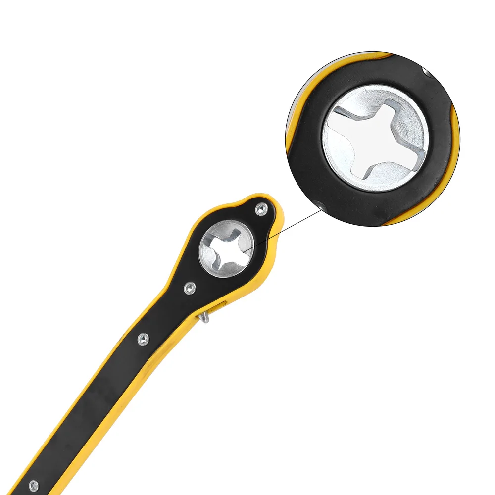 Scissor Jack Labor-saving Wrench Hand Lever Ratchet Wrench Car Jack Labor-saving Wrench Conversion Head