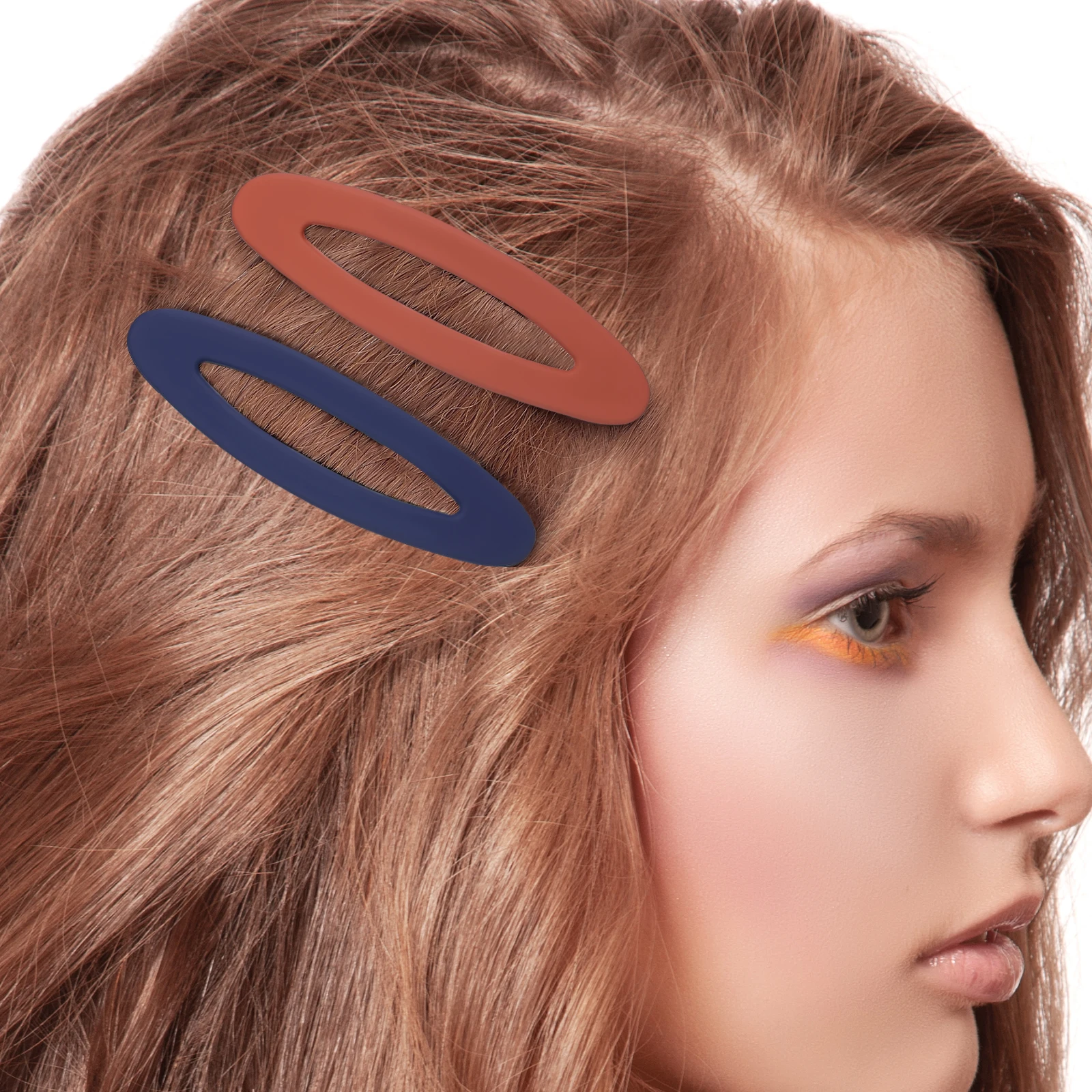 

7pcs Simple Clips Oval Matte Clasp for Women Thin Hair Lightweight Non Slip Sturdy Material Fashionable Design