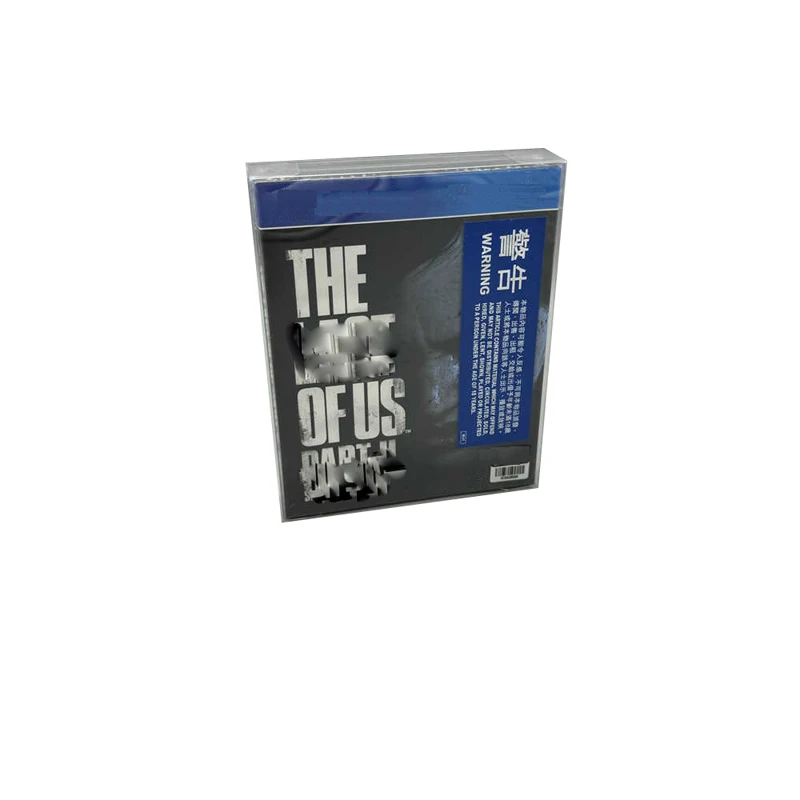 Transparent Clear Box for PS4 for The Last of Us Part II Special Edition PET Plastic Storage box Display Box